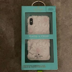 Kate Spade New York Case for iPhone Xs & iPhone X Clear/Cream with Stones